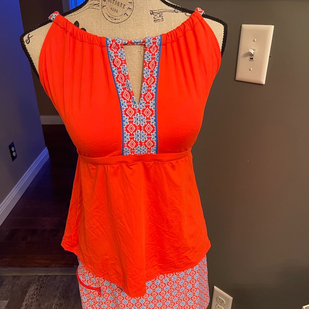 Beach House Tankini set.  Size 12.